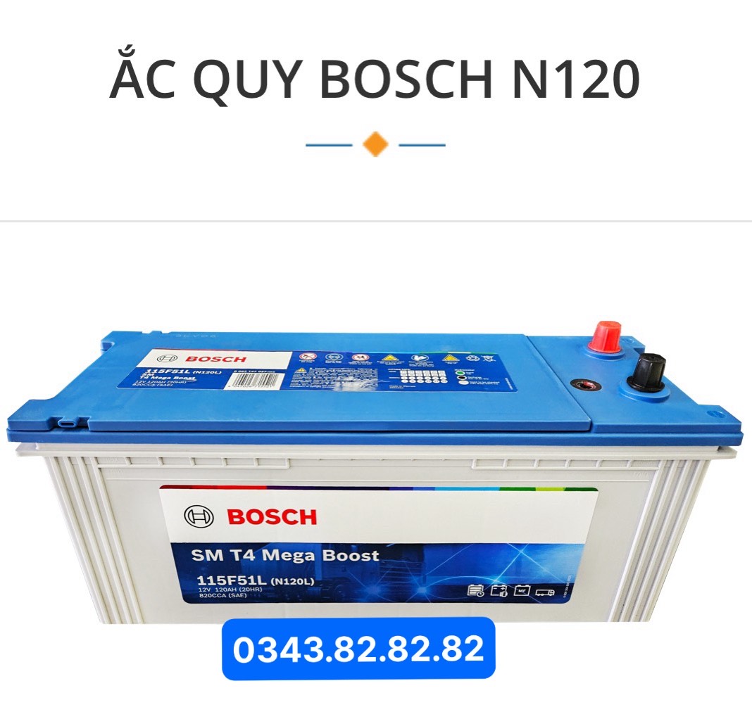 bình ắc quy Bosch N120 12V-120 Ah 115F51L