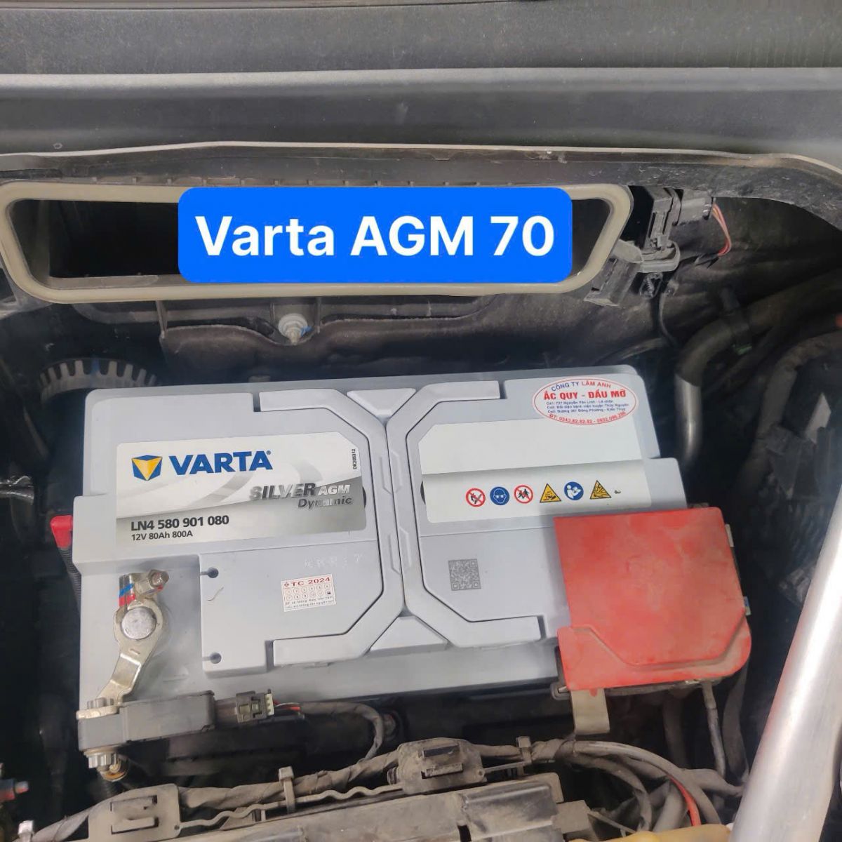 Ắc quy Varta AGM LN4 Din 80 