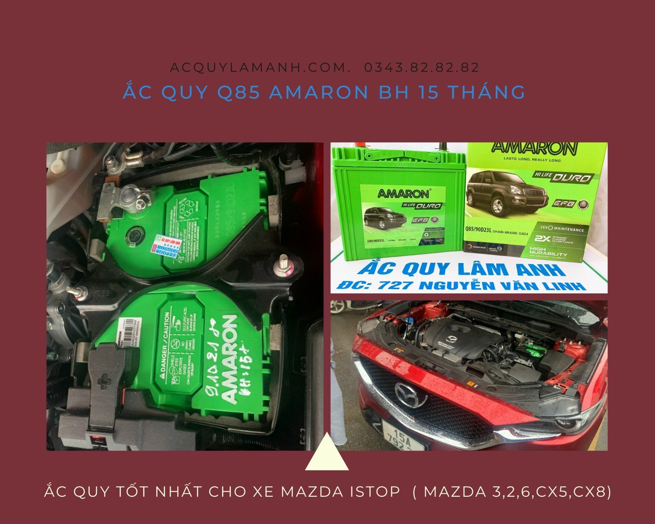 Xe Mazda thì thay ắc quy gì? ắc quy istop nào tốt  cho xe mazda