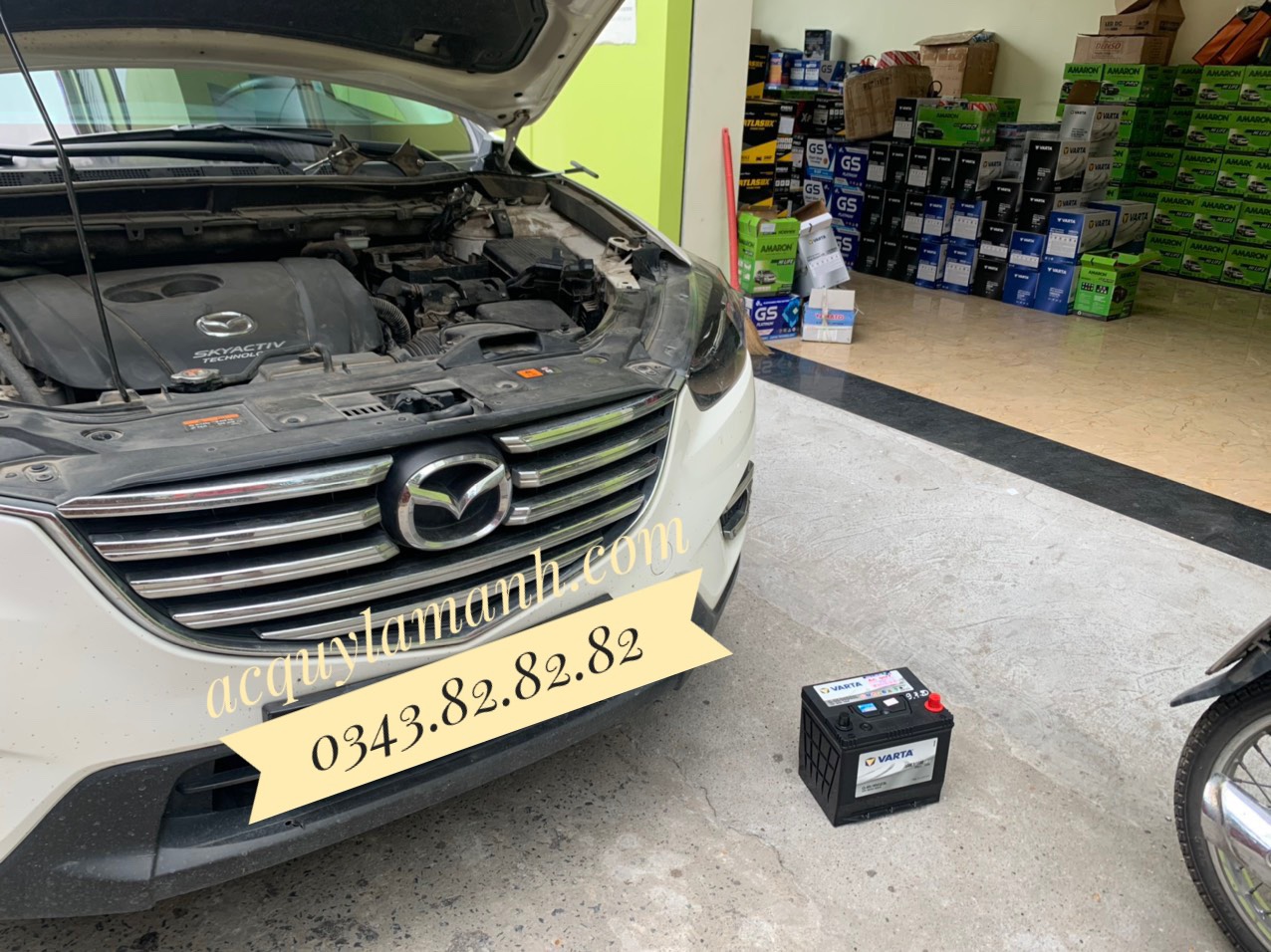 Ắc quy Varta Q85 Istop thay thế cho xe Mazda CX8 