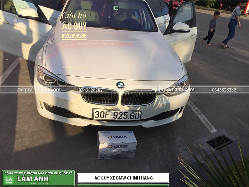 Thay bình ắc quy chính hãng cho xe BMW