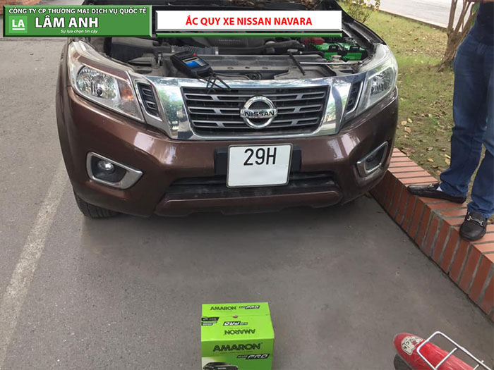 Đại lý thay thế lắp đặt ắc quy xe Nissan Navara tại hải phòng