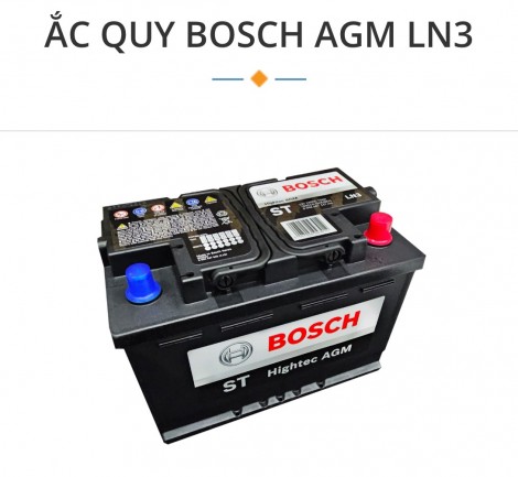 Ắc quy Bosch AGM LN3 70 Ah