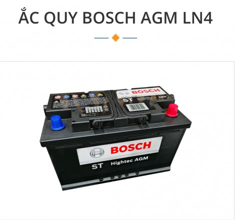 Ắc quy Bosch AGM LN4 12V - 80AH