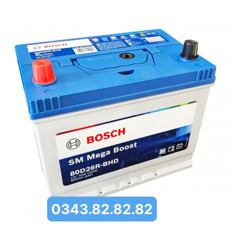ắc quy Bosch 80D26R 12V-70ah 