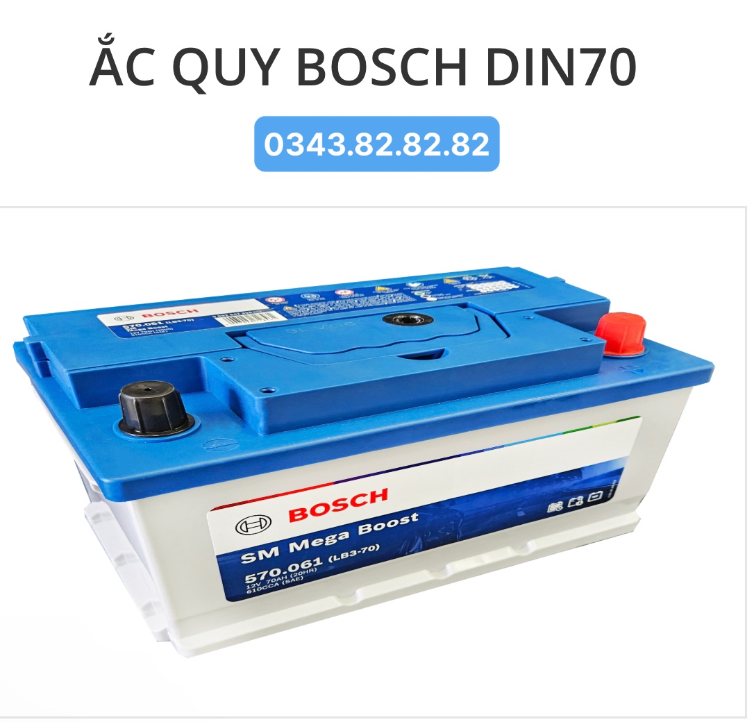 Bình ắc quy Bosch Din 70 12V-70ah