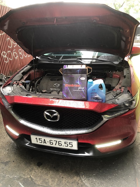 Bình ắc quy Emtrac 90D23L cho Mazda CX5 tặng kèm nước rửa kính