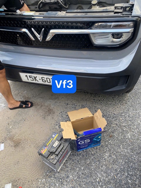 thay ắc quy vinfast VF3 tại Hải Phòng