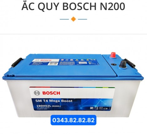 ắc quy Bosch N200 12V-200 Ah 190H52L