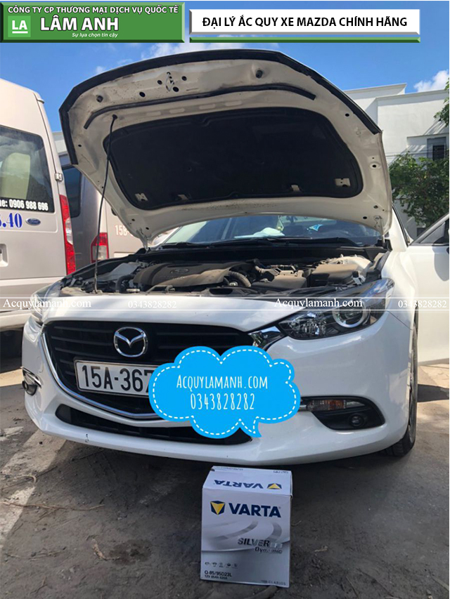 Lắp đặt ắc quy cho xe Mazda tại Hải Phòng