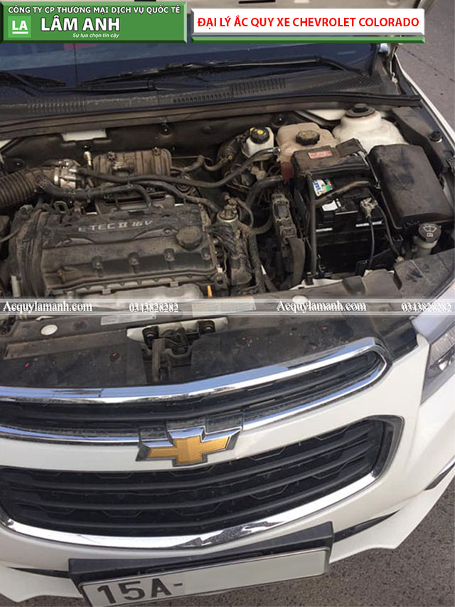 Quy trình thay bình ắc quy xe Chevrolet Colorado