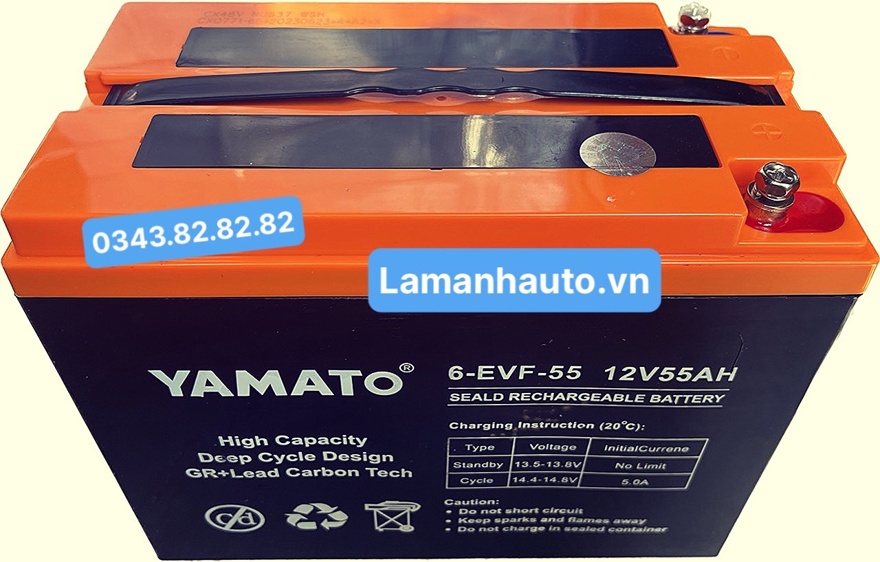 Bình ắc quy Yamoto NP55-12 12V-55ah