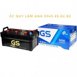 Bình ắc quy Gs N200 12V-200 AH chính hãng, giá rẻ nhất, lắp đặt tận nơi